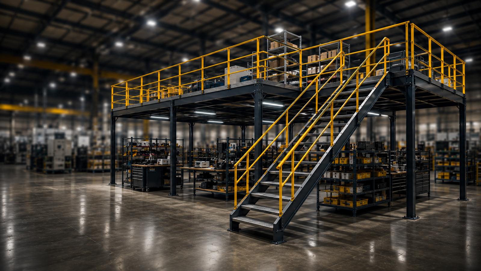 Industrial Shed and Mezzanine Structures - AB Engineering Manesar